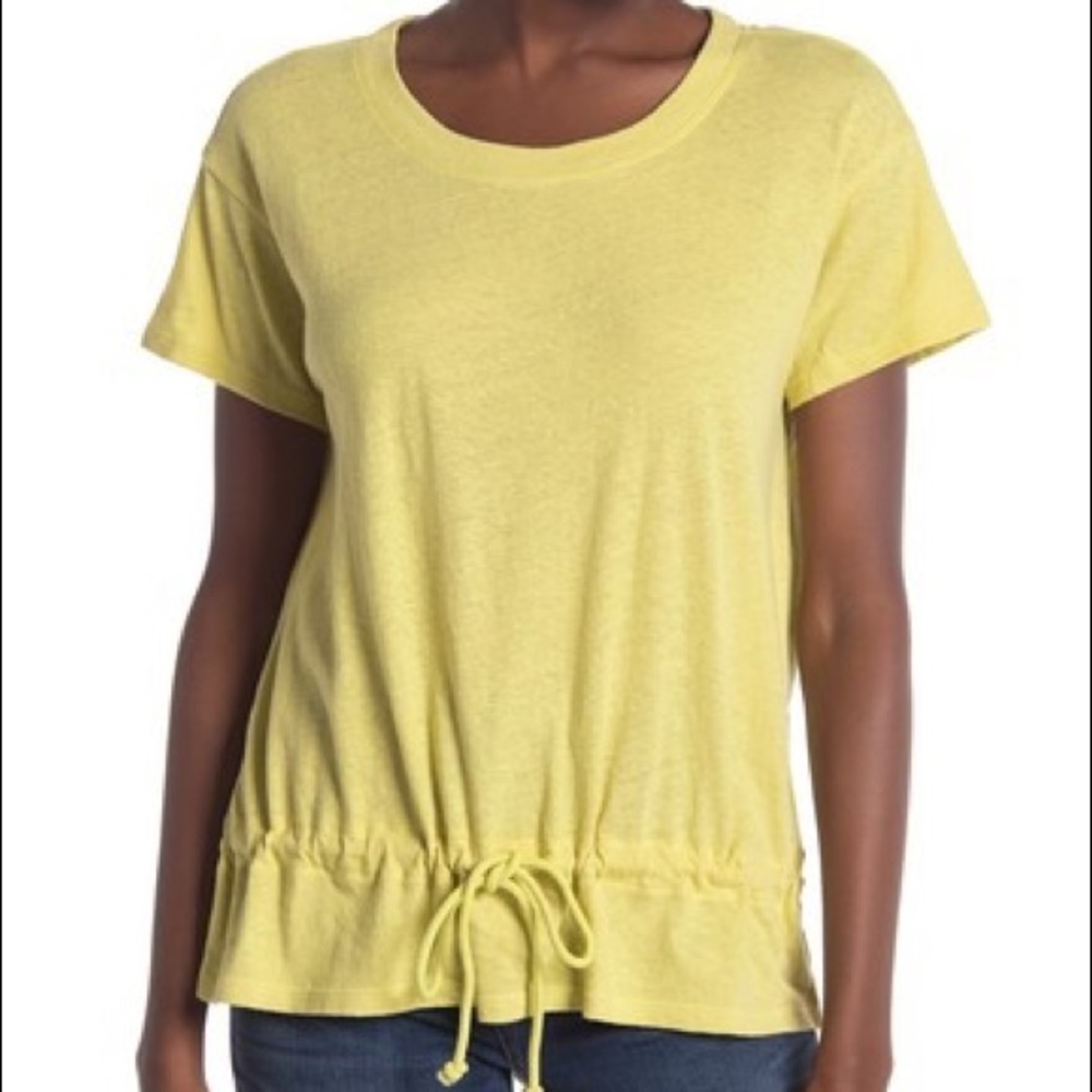 New Madewell Drawstring Tee Golden Apple